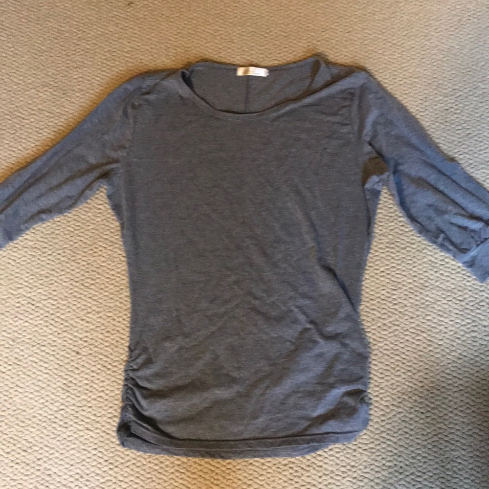 Oversized grey long sleeve shirt
